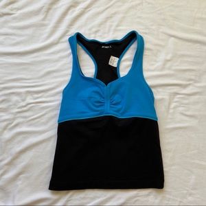 ✨4/$25 Danskin Blue and Black Workout Tank Top